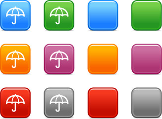 Color buttons with umbrella icon