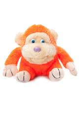 monkey toy isolated on white