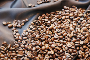 coffee beans aroma food background