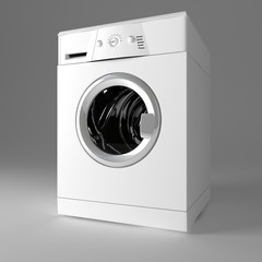 3d image of classic washing machine