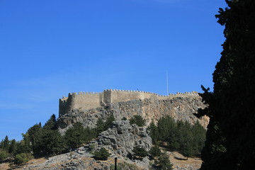 Fototapeta premium Fortification de lindos