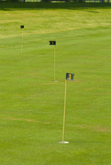 Obraz premium Golf club view of putting green - sport