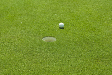 Golf club view of putting green - sport