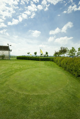 Golf club view of putting green - sport