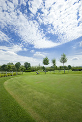 Golf club view of putting green - sport