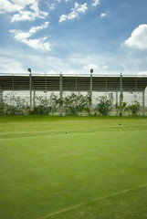 Golf club view of putting green - sport