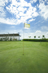Obraz premium Golf club view of putting green - sport