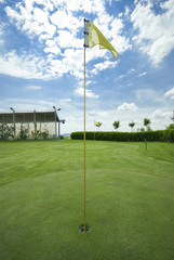 Obraz premium Golf club view of putting green - sport
