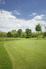 Golf club view of putting green - sport