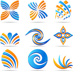 Fototapeta na wymiar set of Company Logos.