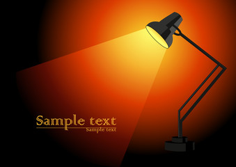 Lamp, vector illustration