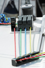 Crode colorate di una barca a vela