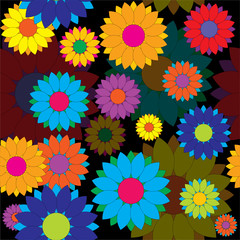 seamless flowers background