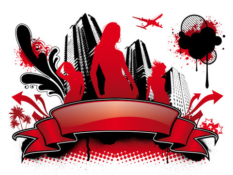 Banner fly ambiance red dancefloor