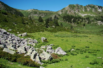 Fototapeta na wymiar Madres Massif, Aude Pireneje