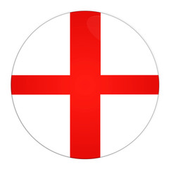 Abstract illustration: button with flag from England country