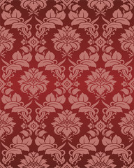 Damask wallpaper executed in a vector