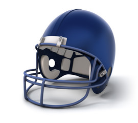 Naklejka premium Blue american football helmet