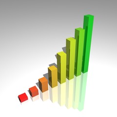 Fototapeta premium color success graph