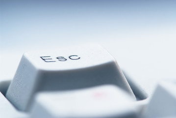 Esc button on computer keyboard