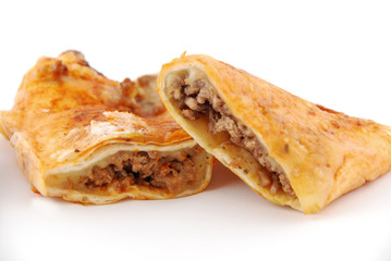 tortillas roulées au boeuf et au poulet