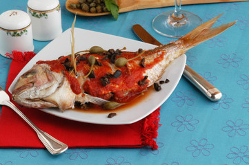 Dentice al pomodoro - Secondi di pesce Emilia