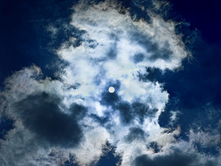 Obraz na płótnie Canvas Blue sky and clouds XXL
