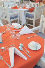 restaurant table outdoor