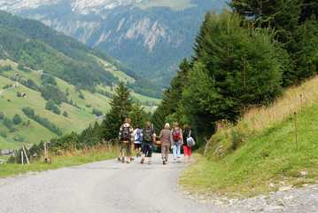 randonneurs en montagne