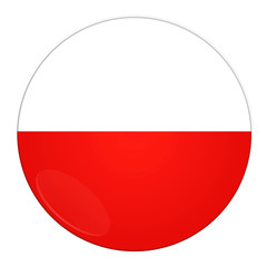 Abstract illustration: button with flag from Poland country