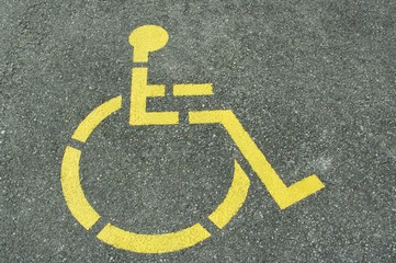 behinderten parkplatz