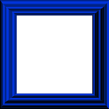 Blue Bold Smooth Frame - With Isolated Clipping Area