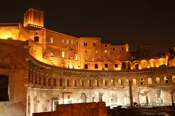 Foto op Plexiglas Rome, le Forum de Trajan, rue intérieure © François van Bast