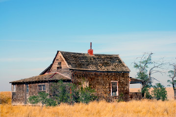Abandoned Historic Western Farmhouse