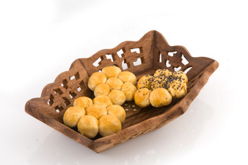 luxury bread in a wooden basket