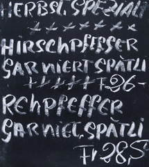 menus...plat du jour