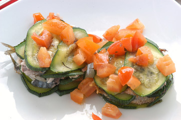 Sformato di alici e zucchine - Antipasti di pesce Emilia R.