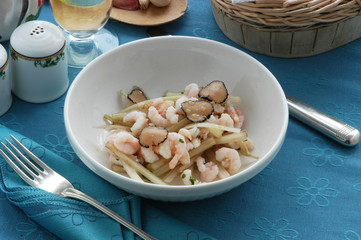 Gamberi al tartufo - Antipasti di pesce