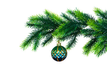 Christmas decoration isolated on the white background