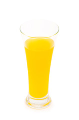 Orange cocktail isolated on the white background