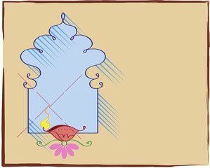 Diwali festival background with space for text
