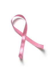 Pink breast cancer ribbon
