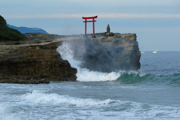 Shirahama beach on Izu peninsula - obrazy, fototapety, plakaty