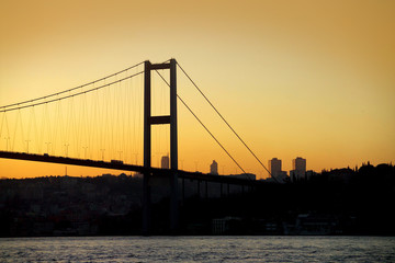 Fototapeta na wymiar Most Bosfor w Stambule, Turcja