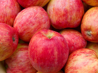 Fototapeta na wymiar Apples red a layer from fruit