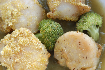 Capesante ai broccoletti - Antipasti Emilia Romagna