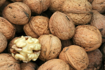 Close up of the walnuts
