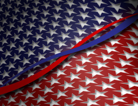 Red, White & Blue Patriotic Background, bipartisan concept