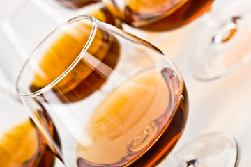 strong drink series: glassy  bocal with cognac