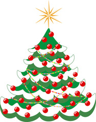 isolated crhistmas tree